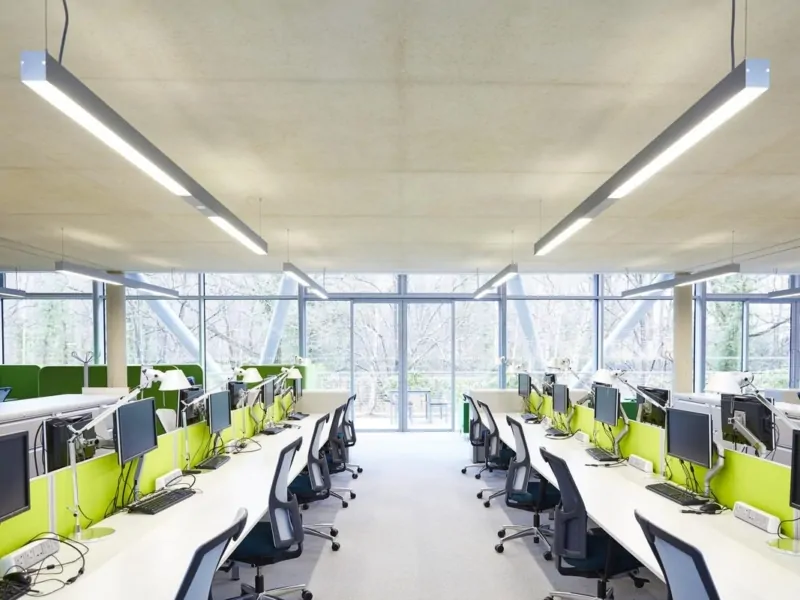 Cleaned commercial office space