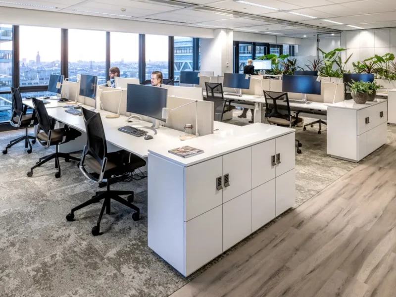 Cleaned commercial office space