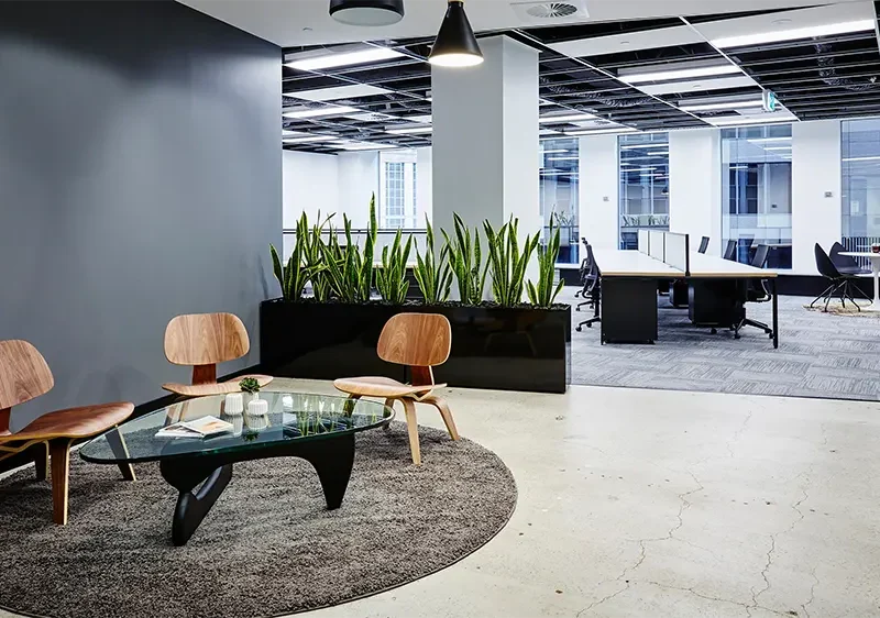 Cleaned commercial office space