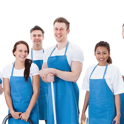 Eco Office Cleaning team in uniform